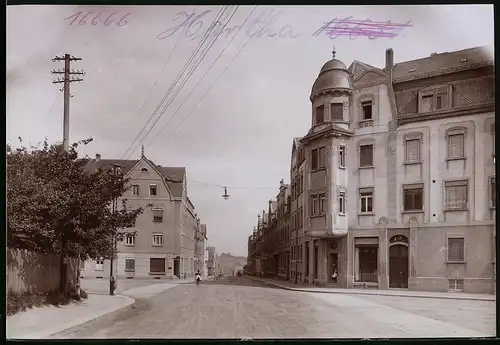 Fotografie Brück & Sohn Meissen, Ansicht Hartha i. Sa., Partie in der Wilhelmstrasse