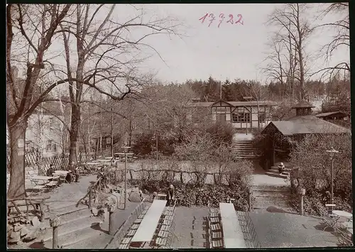 Fotografie Brück & Sohn Meissen, Ansicht Wechselburg / Mulde, Partie im Schützenhaus Waldhaus