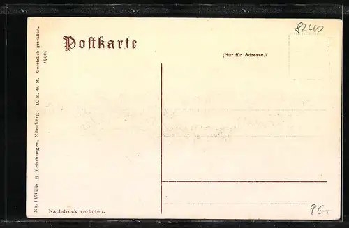 AK Berchtesgaden, Totale von der Locksteinstrasse aus gesehen, Knaben in Tracht