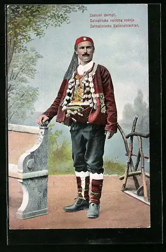 AK Dalmatinska narodna nosnja, Dalmatinische Nationaltracht