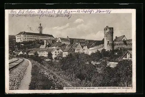 AK Gundelsheim a. Neckar, Schloss Hornegg mit Südbau