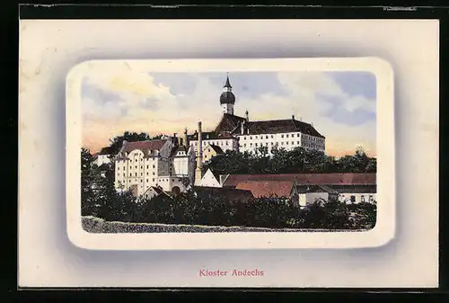 AK Andechs, Kloster, Gesamtansicht
