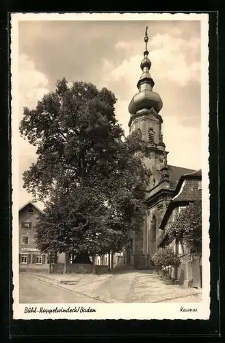 AK Bühl-Kappelwindeck / Baden, Kirche und Gasthaus