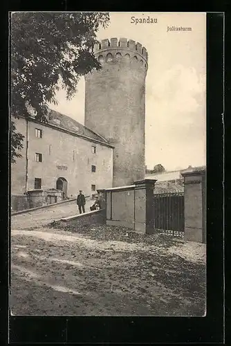 AK Berlin-Spandau, am Juliusturm