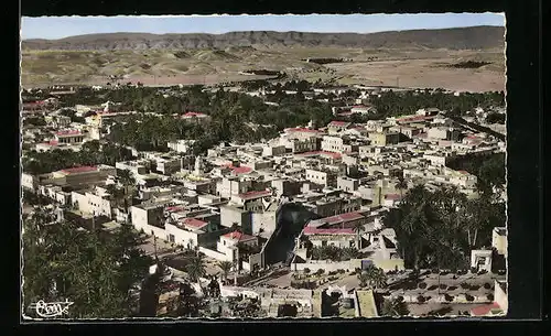 AK Biskra, Vue aérienne