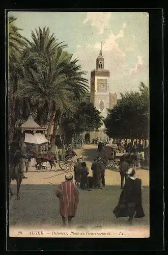 AK Alger, Palmiers, Place du Gouvernement