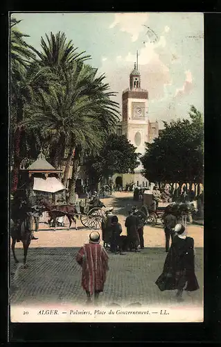 AK Alger, Palmiers, Place du Gouvernement