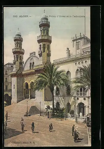 AK Alger, Le Palais d`Hiver et la Cathedrale