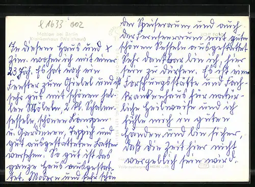 AK Mahlow b. Berlin, Krankenhaus, Waldhaus