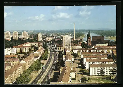 AK Frankfurt /Oder, Blick auf die Karl-Marx-Strasse
