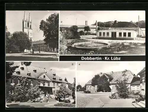 AK Dobbertin /Kr. Lübz, Klosterkirche, Sporthalle und Pflegeheim