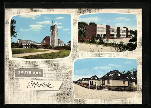 AK Ellerbek, Kirche und Wohnhäuser