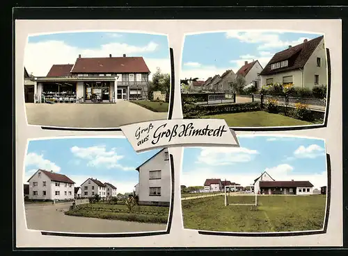 AK Gross Himstedt, Strassenpartie mit Wohnhäusern und Geschäft