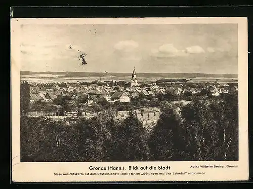 AK Gronau /Hann., Ortsansicht aus der Vogelschau
