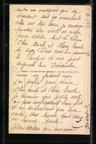 AK Beyrouth, Vue de l'Eglise St. Georges