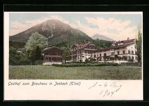 AK Jenbach, Gasthof zum Brauhaus