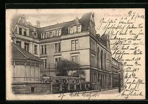 AK Chemnitz, Blick auf das Kaufmännische Vereinshaus