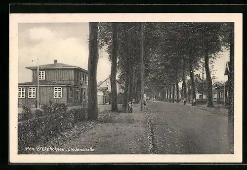 AK Pönitz /Ostholstein, Wohnhäuser in der Lindenstrasse