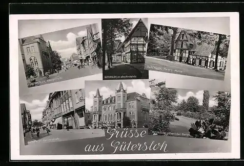 AK Gütersloh, Am alten Kirchplatz und Botanischer Garten