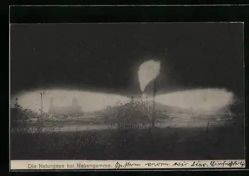 AK Hamburg-Neuengamme, Sicht auf die Naturgase