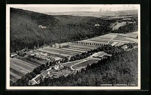 AK Luisenthal-Stutzhaus i. Thür., Fliegeraufnahme vom Ort