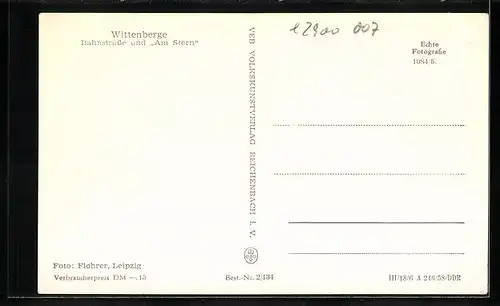 AK Wittenberge, Bahnstrasse und Am Stern