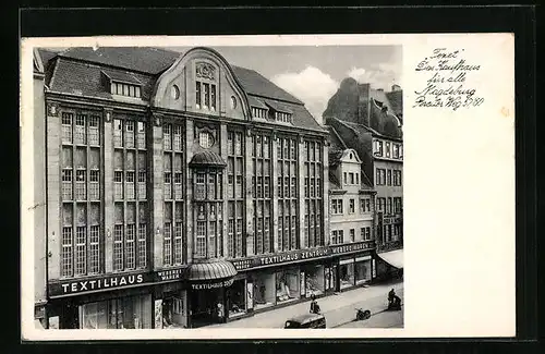 AK Magdeburg, Textil-Kaufhaus, Breiter Weg 57 /60