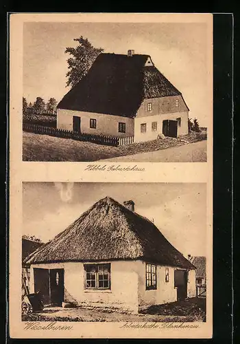 AK Wesselburen, Hebbels Geburtshaus, Arbeiterkathe Blankenau
