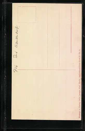 AK Ruhwinkel, Bauernhaus mit Ziegenbock