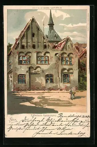 Lithographie Rendsburg, Rathaus