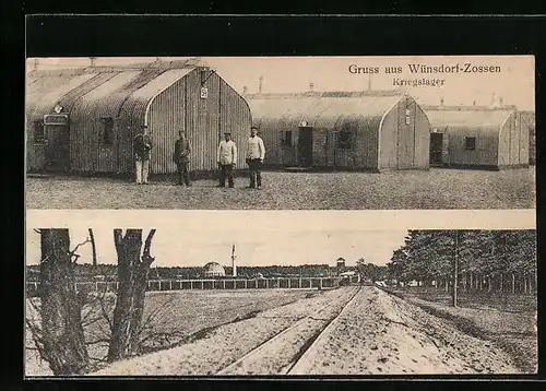 AK Wünsdorf-Zossen, Kriegslager, Ortspartie