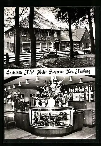 AK Sieversen /Kr. Harburg, Gaststätte H. P. Holst
