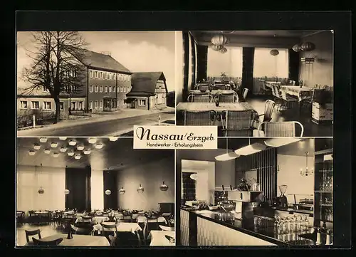 AK Nassau /Erzgeb., Innenansicht des Handwerker-Erholungsheimes