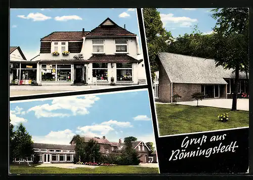 AK Bönningstedt, Wohnhäuser in Parkanlage