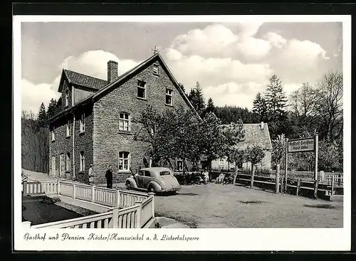 AK Hunswinkel a. d. Listertalsperre, Gasthof und Pension Köster