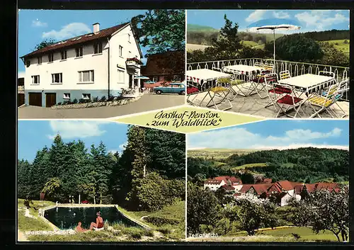 AK Trauzenbach bei Murrhardt, Gasthof-Pension Zum Waldblick