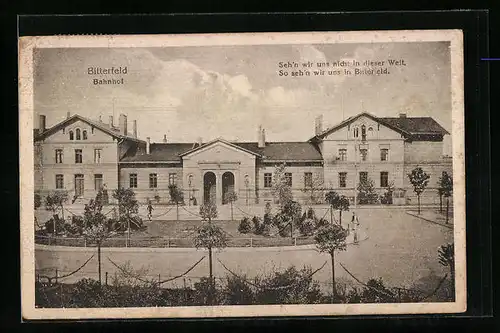 AK Bitterfeld, Parkanlagen am Bahnhof