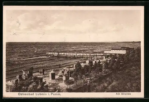 AK Ostseebad Lubmin i. Pomm., Am Strande