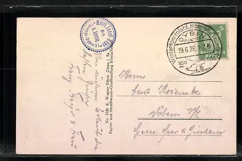 AK Hain, Ortsansicht von einer Anhöhe aus