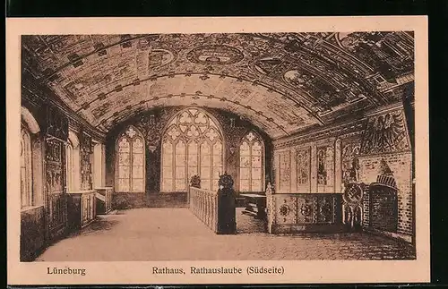AK Lüneburg, Rathaus - Rathauslaube, Südseite