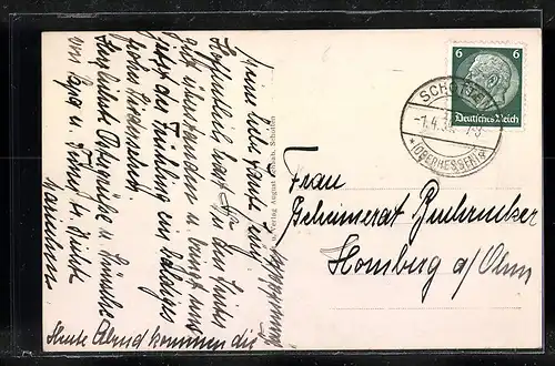 AK Schotten, Ortsansicht von der Warte gesehen