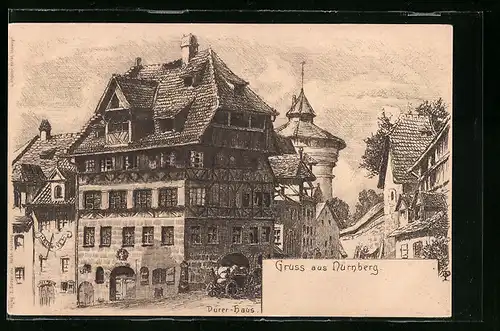 Künstler-AK Nürnberg, Dürer-Haus