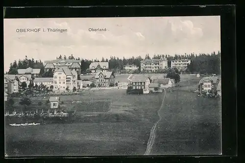 AK Oberhof in Thüringen, Blick zum Oberland