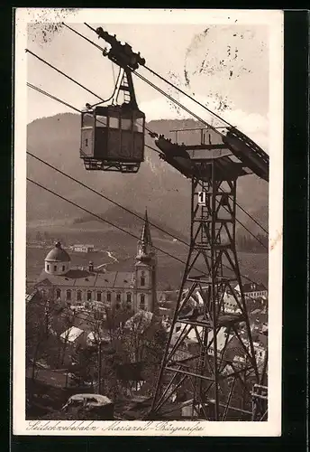 AK Seilschwebebahn Mariazell-Bürgeralpe