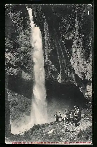 AK Berglistüber in der Fätschbachschlucht, Wasserfall