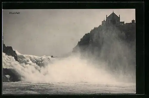 AK Rheinfall und Schloss Laufen