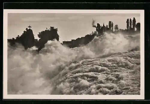 AK Schaffhausen, Blick zum Rheinfall