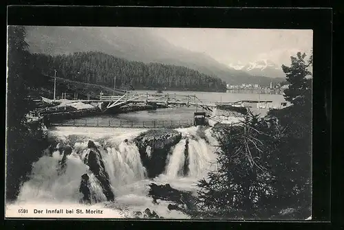 AK St. Moritz, Der Inn-Wasserfall
