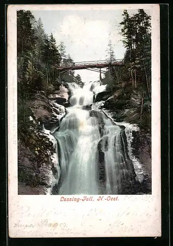 AK Brücke über den Lassingfall