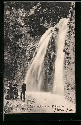 AK Mariazell, Marienfall in der Grünau